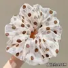 Goma para el pelo tipo scrunchie oversized de estilo coreano con múltiples capas, liga para el pelo de estilo perezoso, cuerda para coleta, accesorio para el pelo de alta gama