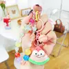 Llavero de Resina con Cuentas Hecho a Mano de Verduras y Frutas Decoración para Taza Colgante Lindo para Bolso Femenino Colgante de Moda Regalo