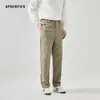 Roupas Masculinas Apo Calças Esportivas Casuais Transfronteiriças para Homens no Outono Novo Estilo Simples e Versátil Calças Semi-Elásticas Largas Afuniladas