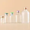 Veta plateada En stock 10-100 ml Botellas de Vidrio Transparente para Belleza Médica, Botellas con Atomizador de Tapa a Presión Ámbar, Botellas para Líquido Esencia de Ácido Hialurónico