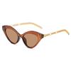2022 Nueva Moda Gafas de Sol Ojo de Gato Europeas y Americanas Gafas de Sol Personalizadas con Adorno de Cadena Metálica Gafas de Sol de Moda Mujer
