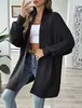 Nuevo Suéter de Otoño e Invierno para Mujer Transfronterizo Amazon Europeo y Americano Moda Sencilla Holgado Suéter Cárdigan Chaqueta
