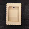 Amazon Handmade Porta-Retrato de Madeira Não Acabado Magnético DIY Porta-Retrato Mini Geladeira Magnético Moldura Display Porta-Retrato
