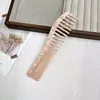 Peine coreano de acetato con textura de mármol, peine de dientes anchos, peine para el cabello con mango portátil y compacto