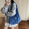 Mochila Casual de Cuadros Doble Cara para Mujer 2025 Nueva Bolso Tote de Hombro de Gran Capacidad Bolso de Axila para Viajes con Lazo