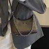 Otoño e Invierno Cadena Diagonal 2026 Terciopelo Bajo Brazo Retro Nuevo Estilo Bolso de Mano Gamuza Japonesa Moda Bolso Cruzado de Hombro para Mujer Coreano