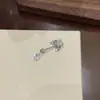 Aço Titânio Argola Osso da Orelha Stud Pingente Gota Stud Estilo Doce Cool 0.8 Argola de Orelha Stud Brincos Femininos