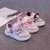 Zapatos para Niñas Zapatos de Malla Individuales de Plataforma para Niños 2026 Nuevos de Primavera Casual Versátiles Zapatos Deportivos Suela Suave Zapatos Blancos de Princesa