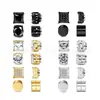 Nuevos Pendientes Magnéticos de Acero Inoxidable para Hombre, Set de Pendientes de Clip Dorados con Circonita Cúbica para Mujer, 4 Pares