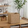 Cesta de Almacenamiento de Ropa Caja de Almacenamiento de Juguetes Contenedor de Almacenamiento de Gran Capacidad Imitación Mimbre Imitación Ratán Cesta de Almacenamiento Plegable