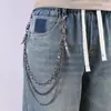Acessórios Mais Vendidos da Amazon: Corrente de Pingente Estilosa e Cool de Garra de Águia Preta Fosca com Múltiplas Camadas, Corrente de Calça Versátil e de Alta Qualidade