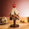 Alfombrilla Aislante Térmico para Árbol de Navidad, Alfombrilla Antiescaldado de Madera Maciza para Mesa de Comedor para Cazuelas y Comidas, Alfombrilla Aislante Térmico con Forma de Árbol, Posavasos de Gama Alta