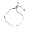 Naran Prata S925 Verão Estilo Coreano Contas Leves Pulseira Osso de Cobra Temperamento Simples Joia Ajustável S5392