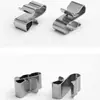 Colección Completa de Accesorios para Soportes Fotovoltaicos, Clips para Cables de Paneles Solares, Clips para Cables de Paneles Fotovoltaicos de 4 Cuadrados de 2 Hilos, Abrazaderas de Acero Inoxidable