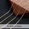 Marca de moda europeia e americana corrente decorativa simples banho de ouro real 18K material de corrente feito à mão na Coreia material diy