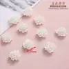 Flor de Resina Blanca Pequeña Rosa Accesorios Hecho a Mano DIY Funda para Teléfono Estilo Antiguo Accesorios para el Cabello Fabricación Materiales de Decoración