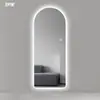 Espelho de Corpo Inteiro de Alta Definição Estilo Moderno, Espelho de Prova, Luz Led Inteligente, Tela Sensível ao Toque, Espelho Longo para Barbearia, Espelho de Vestir Iluminado