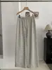 KEKEZOON 2026 Otoño Nuevo Estilo Coreano Elástico Cintura Alta Cordón Pierna Ancha Pantalones Deportivos Mujer Sueltos Largos 8907