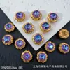 Nova caixa mágica quadrada de renda de cristal cravejada de diamantes anel de ovo de pombo face pulseira de miçangas DIY colar contas espaçadoras acessórios