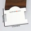 Tarjeta de Exhibición de Cartón Blanca Hecha a Mano con Forma de I para Pulsera y Collar, de Venta Caliente Transfronteriza, en Stock