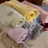 Bufanda nueva de mezcla de lana, bufanda de color liso para mujer para invierno, bufanda tejida cálida de longitud media, calentador de cuello, venta al por mayor para ventas transfronterizas