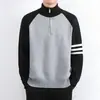 Suéter de Punto con Media Cremallera y Cuello Alto Aya Apparel & 975 de Alta Calidad y Moda para Usar por Dentro y por Fuera
