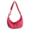 Bolso tipo dumpling casual estilo coreano, estilo perezoso, para mujer, nuevo bolso de hombro de lona a la moda, gran capacidad, ligero, bolso cruzado simple