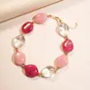 Collar de Perlas con Cuentas de Vidrio Acrílico Transfronterizo Europeo y Americano, Cadena Versátil para Suéter, Collar de Lujo Ligero de Alta Gama para Mujer