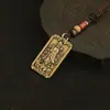 Novo Chaveiro de Latão Retrô com Retrato de Mazu Pingente da Marca Mazu Óleo Vermelho Decoração de Barraca de Ponto Turístico