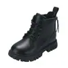 Botas Chelsea estilo britânico para meninas, nova coleção primavera/outono 2026, botas casuais da moda e versáteis para crianças, tamanhos médios e grandes, botins de couro da moda