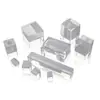 Cubo de cristal Pujiang crystal pode ser personalizado com texto logo pode ser gravado dentro multi-forma multi-cor presente personalizado