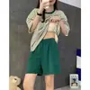 Pijama feminino de verão manga curta com bojo conjunto de pijama shorts listrado estudante casual roupa de casa pode ser usado fora