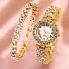 Comércio Exterior Mais Vendido Novo Tendência Quadrado Relógio Feminino Relógio Dourado Relógio Feminino Pulseira de Aço Relógio Feminino Fabricante em Estoque Atacado