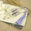 Marcador de página estilo chinês retrô clássico com veios de metal, criativo para estudantes com citações inspiradoras, marcador de página estilo antigo, presente