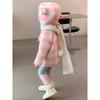 Ropa de Abrigo para Niñas Otoño e Invierno 2025 Nuevo Estilo Estilo Niñas Pequeñas Ropa de Abrigo de Lana Ropa de Invierno Engrosada de Terciopelo para Niños Ropa para Niños