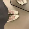 Primer Encuentro Temporada Lazo Zapatos Planos que Aumentan la Altura 2026 Nuevo Modelo Juvenil Remaches Versátiles Zapatos Mary Jane