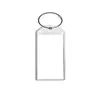 Chaveiro de aço inoxidável cor transparente PVC etiqueta de embarque portátil etiqueta de bagagem etiqueta de bagagem etiqueta