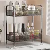 Estante de Almacenamiento para Condimentos, Estante de Almacenamiento para Utensilios de Cocina, Portavasos Doméstico, Estante de Almacenamiento Multicapa Multifuncional para Condimentos en Encimera