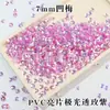 Lentejuelas de PVC de ciruela cóncava 5mm7mm ciruela cóncava dorada perla cuentas de flor de ciruelo cóncava estéreo DIY en stock al por mayor
