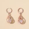 Aretes de Circonita de Gota de Agua de Alta Gama Micro-Incrustados, Nuevos Aretes de Novia de Moda, Aretes para Cena, Venta al por Mayor de Aretes