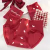 Ropa interior roja para mujer, Algodón puro Clase A, Entrepierna antibacteriana 10A, Linda para el Año de Nacimiento, Boda, Chicas jóvenes, Bragas triangulares para estudiantes