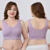 12 colores sin costuras color amoníaco nude algodón talla grande belleza espalda ropa interior alta elasticidad transpirable copa de látex fija talla extra grande pecho envuelto