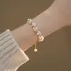 Garra de Gato Desenho Animado Pérola Simples Acessível Luxo Elegante Popular Presente de Ponta Ins Design de Nicho Exquisito Pulseira para Mulheres