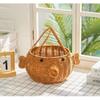 Cesta Tejida de Ratán de Imitación Cesta de Frutas Creativa con Forma de Animal Cesta para Snacks y Dulces para Sala de Estar Frutero Moderno y Sencillo para Mesa de Centro Cesta de Frutas