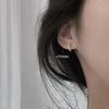 Aretes de Moda Estilo Coreano Ins Nicho Elegantes Simples de Alta Gama Geométricos de Círculo Aretes para Mujer Versátiles Aretes para Estudiante