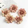 Flores Artificiales de Dalia en Colores Otoñales para Arreglos de Boda, Decoración del Hogar, Materiales para Arreglos Florales Hechos a Mano y Accesorios para Hacer Adornos para el Cabello