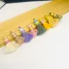 Série Cores de Primavera Borla de Algodão Pequeno Pingente DIY Fio de Algodão Torcido à Mão Borla Pingente de Colar Estilo Étnico Xizang Acessório