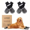 Produtos Populares para Pets Transfronteiriços: Meias Antiderrapantes e Resistentes à Sujeira para Cães Médios e Grandes, Sapatos e Meias para Pets, Atacado de Suprimentos para Pets