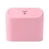 Cubo de Basura para Coche Creativo Cubo de Almacenamiento para Colgar en la Puerta del Coche Caja de Almacenamiento de Basura para Coche con Tapa abatible y Pulsador