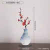 Vaso de Ferro Estilo Nórdico, Ornamento de Decoração de Mesa, Peça de Arte Colorida Vazada de Luxo Leve, Decoração Suave para Arranjo de Flores